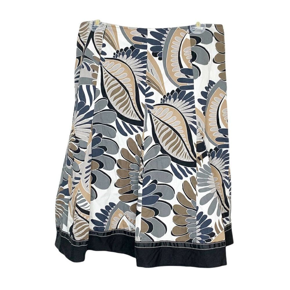 💕 3 for $15💕 Amanda Lane Women’s Skirt Size 12 Muted Floral Hippy Jungle Print